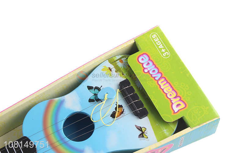 New arrival 4 strings mini guitar ukulele toy for preschoolers