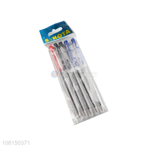 Wholesale 5 Pieces Classic Click Ballpoint Pen Stationery Set