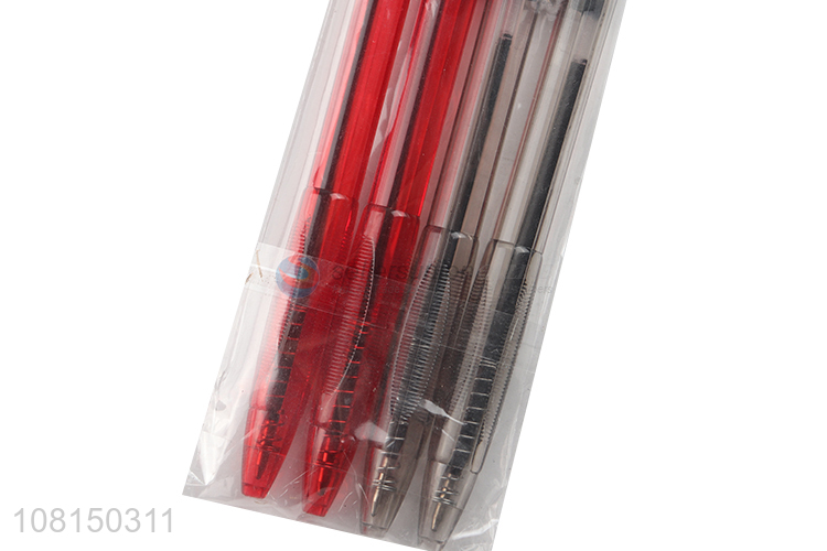 Factory Wholesale 4 Pieces Press Ballpoint Pen Set