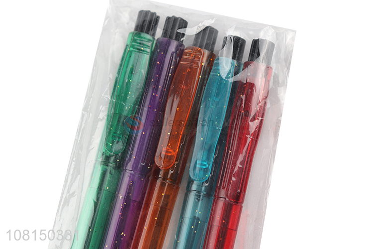 Promotional 5 Pieces Ballpoint Pen Cheap Stationery Set