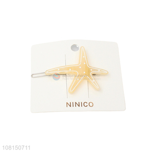 Wholesale Fashion Hair Accessories Starfish Hairpin