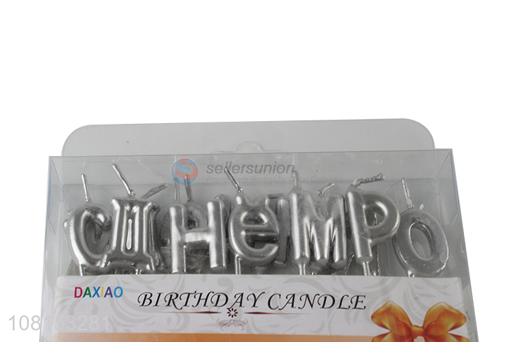 New arrival metallic birthday candles for cake topper decoration