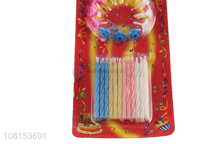 China imports colorful cake candles for birthday party celebration