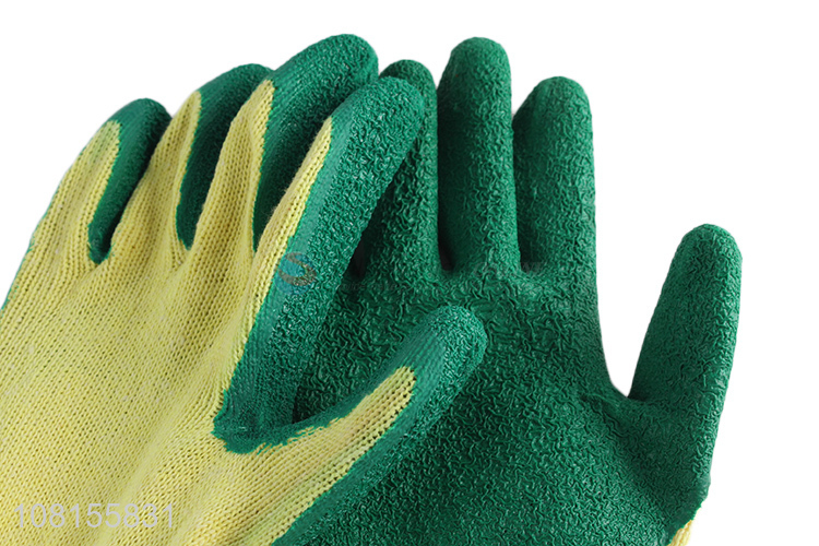 New arrival 10 stitches latex crinkle safety work gloves