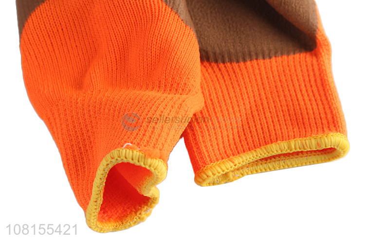 Wholesale latex foam safety gloves winter working gloves