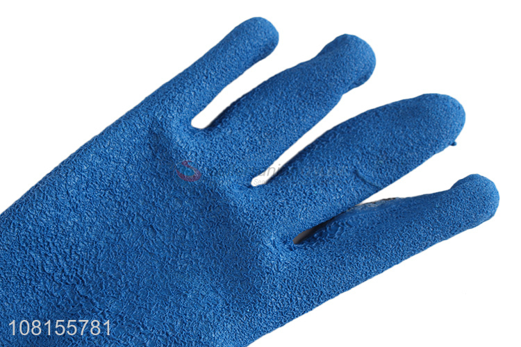 Wholesale 10 stitches latex crinkle industrial work gloves