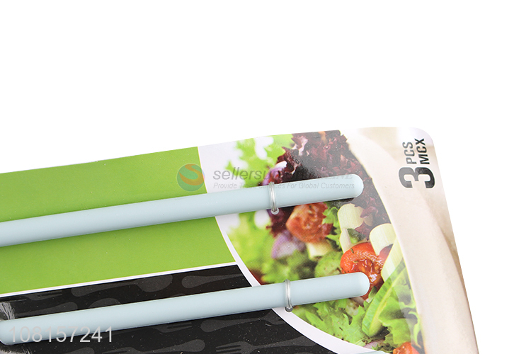 New Style 3 Pieces Long Handle Plastic Kitchen Spoon Set