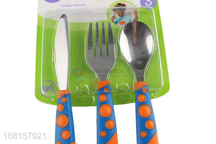 Yiwu market stainless steel bay tableware set fork spoon set