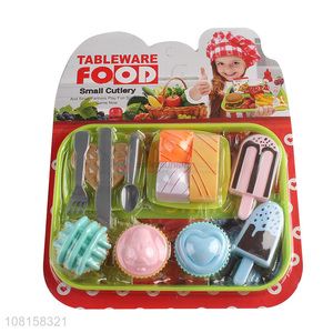 New arrival children kids pretend play food set toy