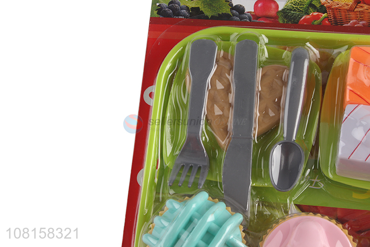 New arrival children kids pretend play food set toy