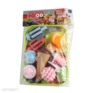 Hot items kids pretend play plastic kitchen food set