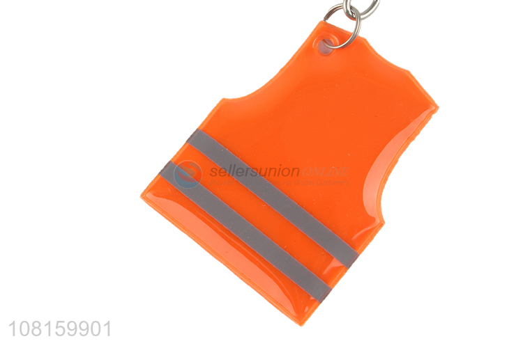 Best Selling Vest Shape Safety Reflective Keychain