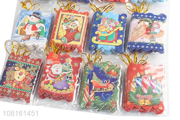 New arrival hangable paper christmas decorative card