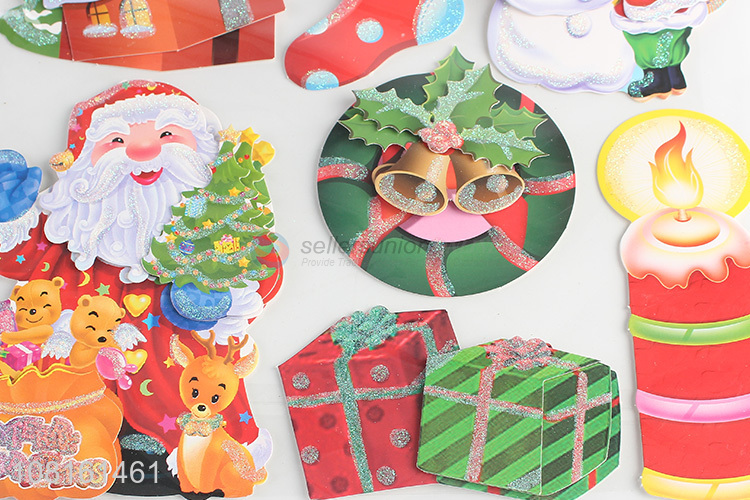 Yiwu wholesale paper decorative stickers for christmas