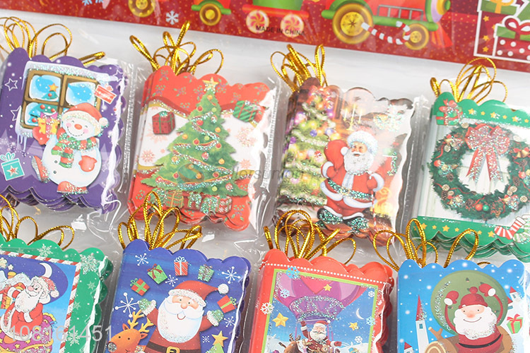 New arrival hangable paper christmas decorative card