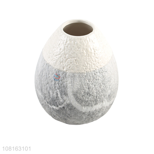 China supplier modern rough surface ceramic vases home ornaments