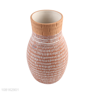 Recent design ceramic flower vases for home office decoration