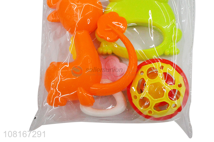 Hot selling creative molar teether baby rattle toy