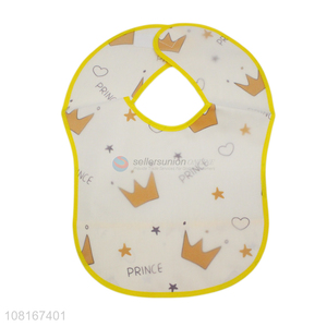 New arrival white printed saliva towel creative baby bib