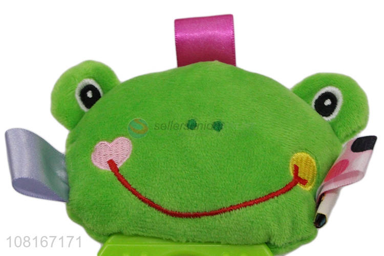 Factory wholesale creative frog rattles baby teether