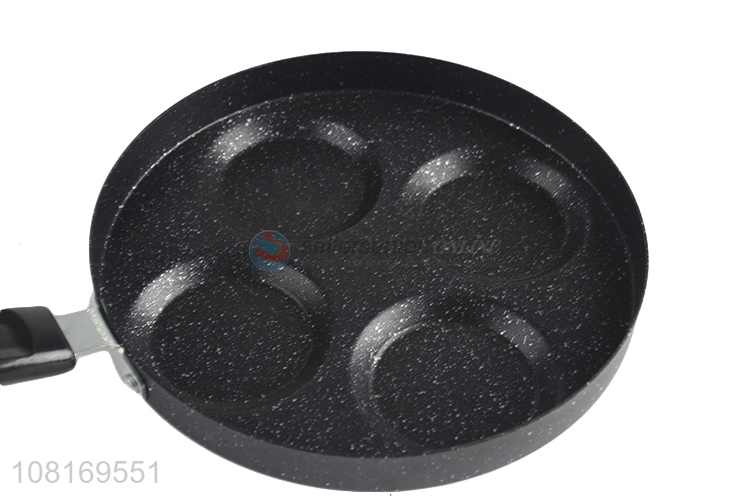 Hot Sale Four Holes Flat Bottom Non-Stick Frying Pan