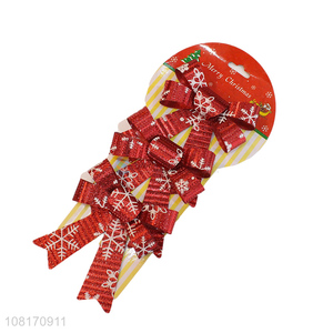 Recent design pvc Christmas bows Christmas tree decorations