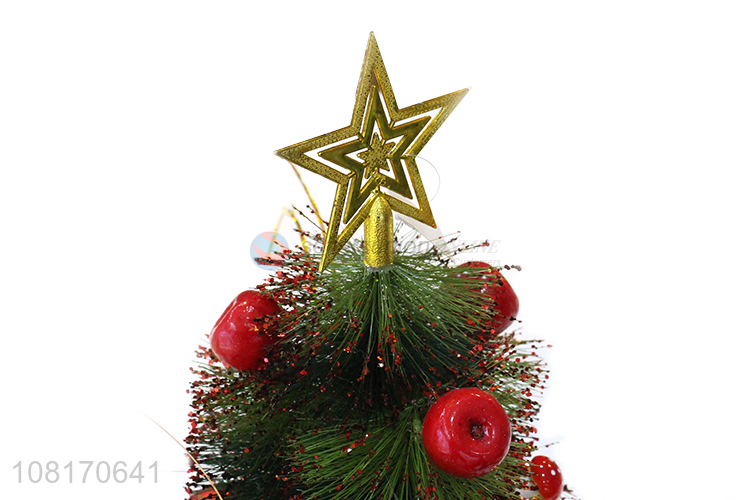 Low price mini Christmas tree for windowsill tabletop decoration