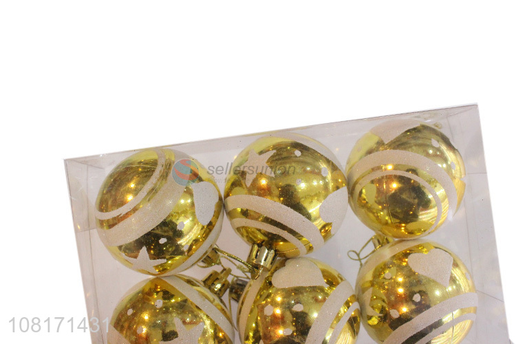 Hot selling plastic Christmas balls Christmas tree hanging ornaments