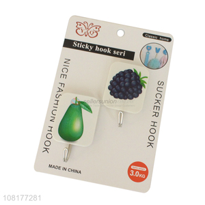 New products fashion design 2pieces pp sticky hooks