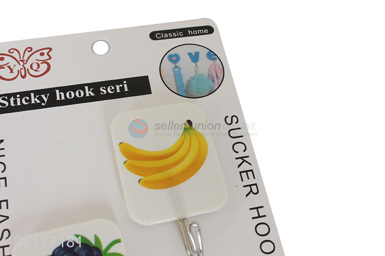 New products 2pieces waterproof sticky hooks for kitchen