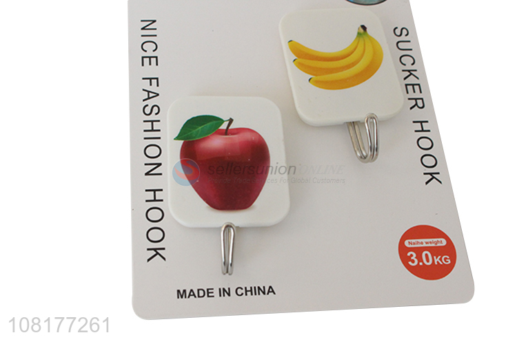 Latest design 2pieces wall-mounted sticky hooks for household