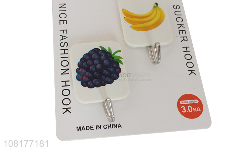 New products 2pieces waterproof sticky hooks for kitchen