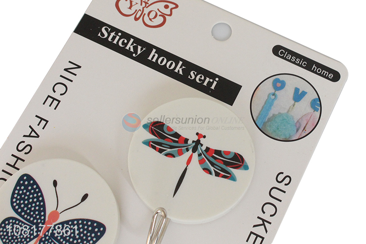 Simple design heavy duty fashion sticky hooks sucker hooks