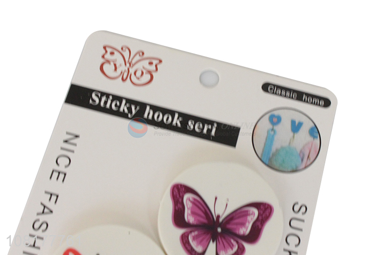 Good quality round strong self-adhesive sticky hooks for sale