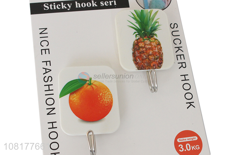 Hot sale waterproof 2pieces sticky hooks for household