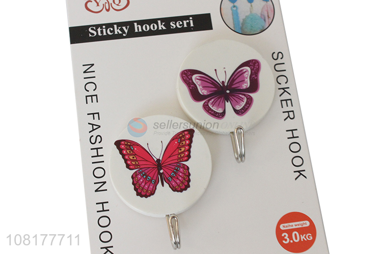 Factory price 2pieces heavy duty waterproof sticky hooks