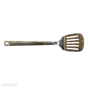 High quality long handle slotted spatula for cooking