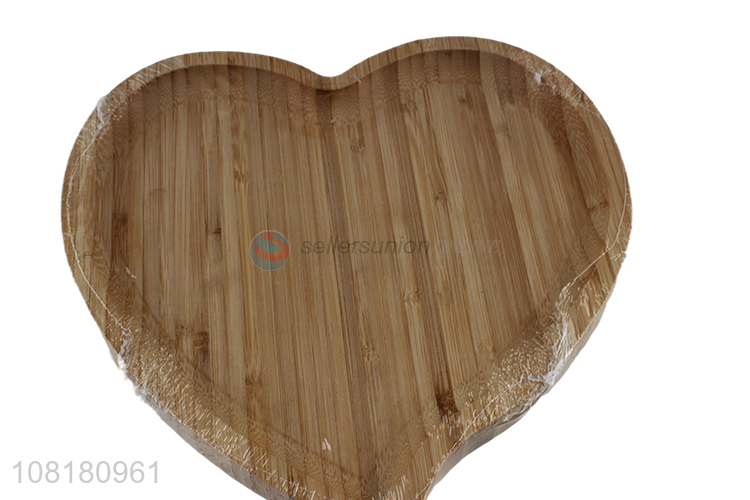 High quality love bamboo tray kitchen dinner plate