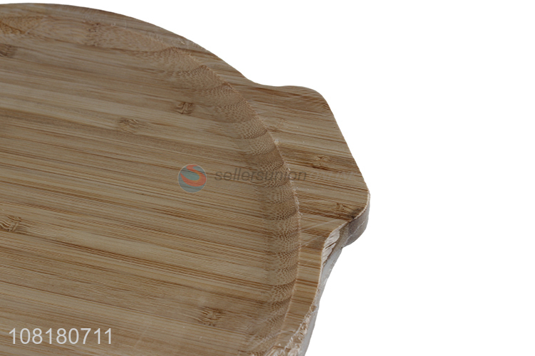 Yiwu factory bamboo storage tray kitchen dinner plate