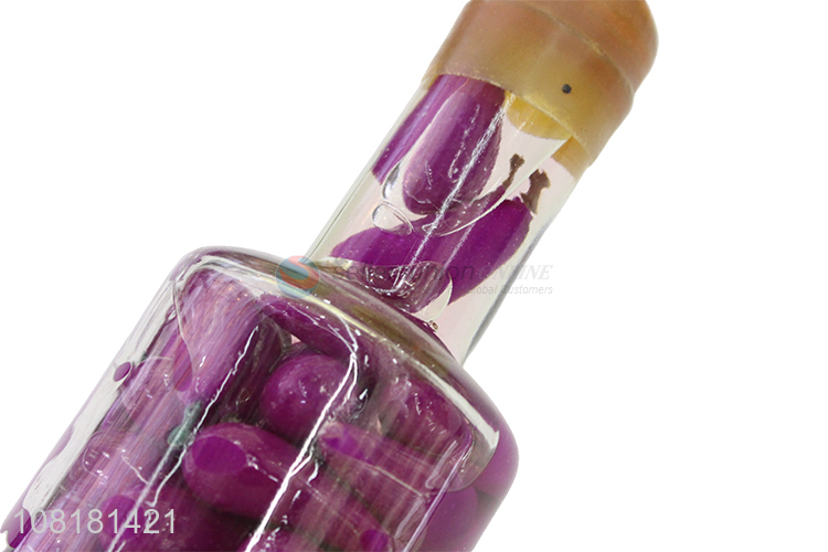 Low price natural fake fruit filling glass bottle crafts