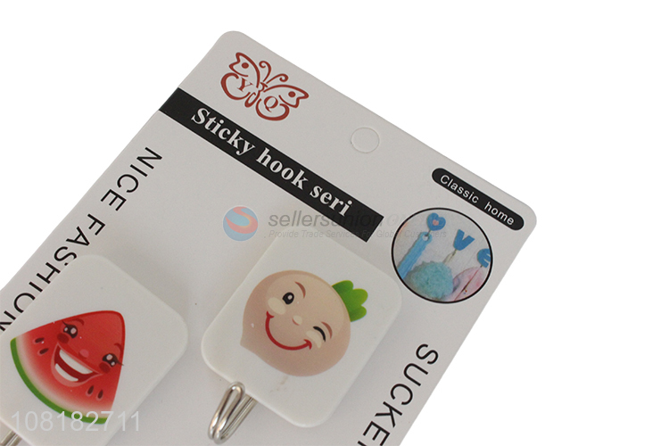 Factory supply heavy duty wall hooks custom printed sticky hooks