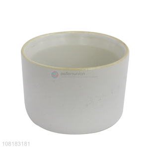 Yiwu market white simple mini ceramic flowerpots