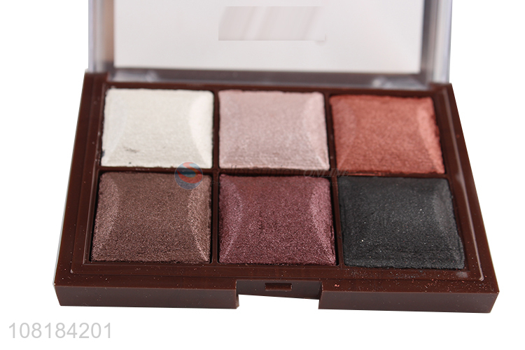 Best Quality 6 Color Bronzing Eyeshadows Ladies Eye Makeup