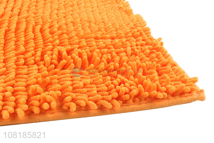 Factory direct sale washable soft polyester door mat for household