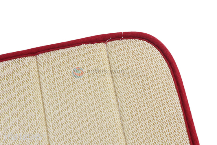 Online wholesale red soft polyester floor mat for living room