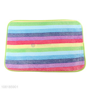 New products rainbow color soft floor mats for living room