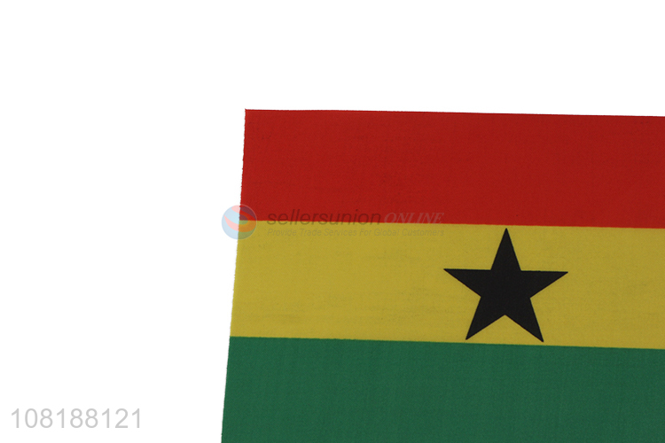 Hot selling small Ghana stick flags mini handheld flags for world cup