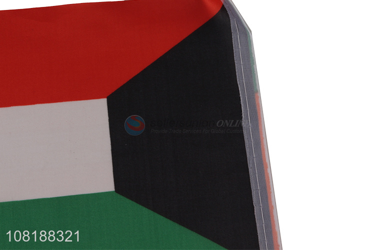 Wholesale decorative hand-held Kuwait national country flag on stick