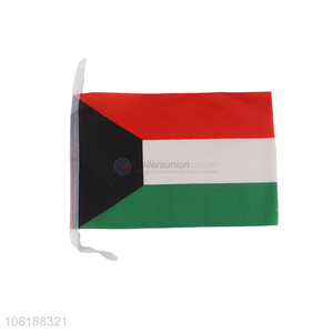 Wholesale decorative hand-held Kuwait national country flag on stick