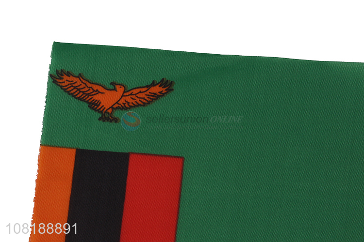 Good quality mini Zambia national country flag hand-held flag car flag